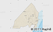 Shaded Relief Map of MALINDI, single color outside