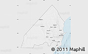 Silver Style Map of MALINDI, single color outside