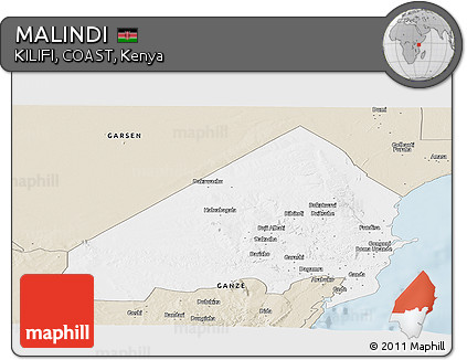 Classic Style Panoramic Map of MALINDI