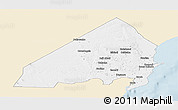 Classic Style Panoramic Map of MALINDI, single color outside