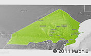 Physical Panoramic Map of MALINDI, desaturated