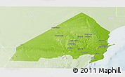 Physical Panoramic Map of MALINDI, lighten