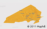 Political Panoramic Map of MALINDI, cropped outside