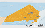 Political Panoramic Map of MALINDI, lighten