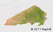 Satellite Panoramic Map of MALINDI, cropped outside