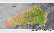 Satellite Panoramic Map of MALINDI, desaturated