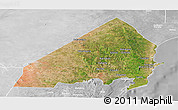 Satellite Panoramic Map of MALINDI, lighten, desaturated
