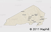 Shaded Relief Panoramic Map of MALINDI, cropped outside