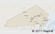 Shaded Relief Panoramic Map of MALINDI, lighten