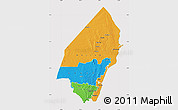 Political Map of KILIFI, cropped outside
