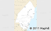 Classic Style Simple Map of KILIFI