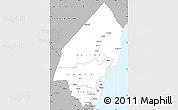 Gray Simple Map of KILIFI