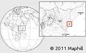 Blank Location Map of AMU, highlighted parent region, within the entire country