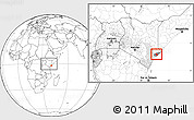 Blank Location Map of AMU, highlighted parent region, highlighted grandparent region, within the entire country
