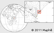 Blank Location Map of AMU, highlighted parent region, highlighted grandparent region