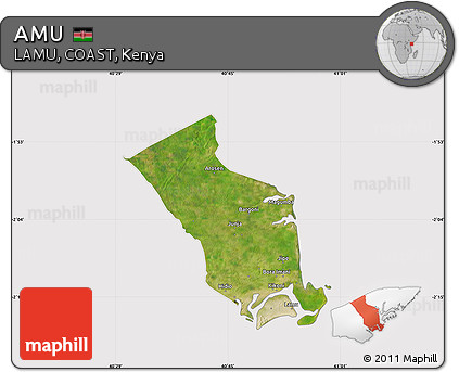 Satellite Map of AMU, cropped outside