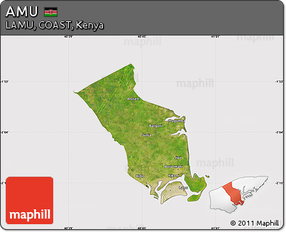Satellite Map of AMU, cropped outside