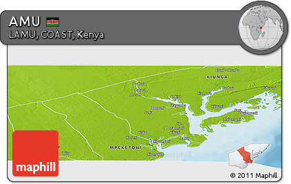 Physical Panoramic Map of AMU
