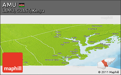 Physical Panoramic Map of AMU