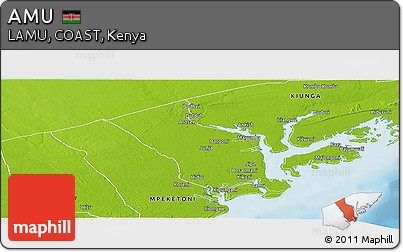Physical Panoramic Map of AMU