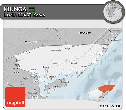 Gray 3D Map of KIUNGA