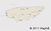 Shaded Relief 3D Map of KIUNGA, cropped outside