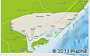 Shaded Relief 3D Map of KIUNGA, physical outside