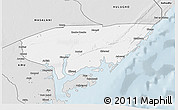 Silver Style 3D Map of KIUNGA