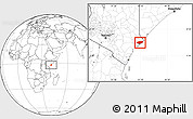 Blank Location Map of KIUNGA