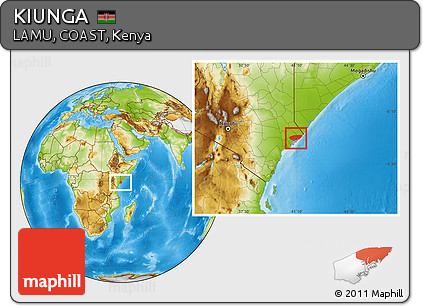 Physical Location Map of KIUNGA