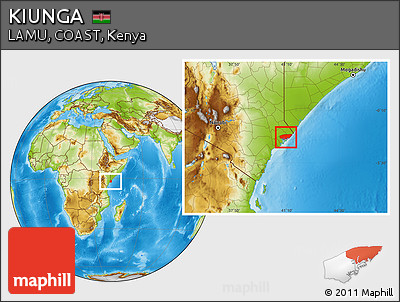 Physical Location Map of KIUNGA