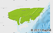 Physical Map of KIUNGA, single color outside
