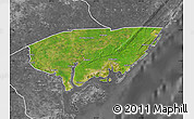 Satellite Map of KIUNGA, desaturated