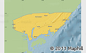 Savanna Style Map of KIUNGA, single color outside