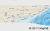 Shaded Relief Panoramic Map of KIUNGA