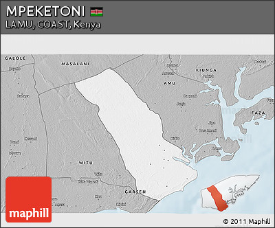 Gray 3D Map of MPEKETONI