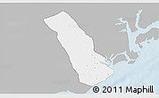 Gray 3D Map of MPEKETONI, single color outside