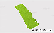 Physical 3D Map of MPEKETONI, cropped outside