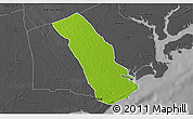 Physical 3D Map of MPEKETONI, darken, desaturated