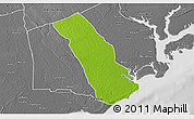 Physical 3D Map of MPEKETONI, desaturated