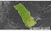 Satellite 3D Map of MPEKETONI, darken, desaturated
