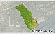 Satellite 3D Map of MPEKETONI, lighten, semi-desaturated