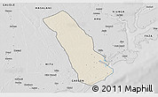 Shaded Relief 3D Map of MPEKETONI, desaturated