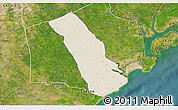 Shaded Relief 3D Map of MPEKETONI, satellite outside