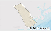 Shaded Relief 3D Map of MPEKETONI, single color outside