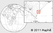 Blank Location Map of MPEKETONI