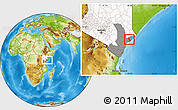 Physical Location Map of MPEKETONI, highlighted country, highlighted grandparent region