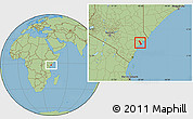 Savanna Style Location Map of MPEKETONI