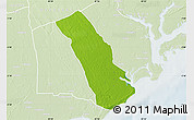 Physical Map of MPEKETONI, lighten