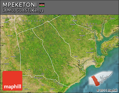 Satellite Map of MPEKETONI